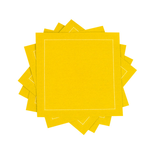 Cotton Cocktail Napkin - Citron