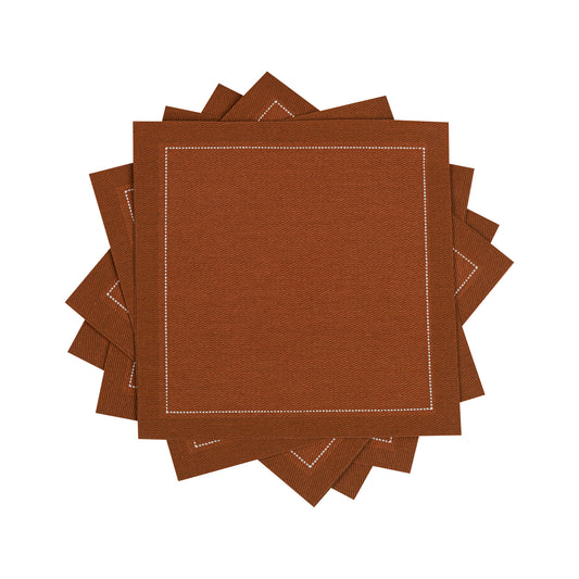 Cotton Cocktail Napkin - Caramel