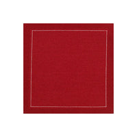 Cotton Cocktail Napkins - Red - Five Star Napkins