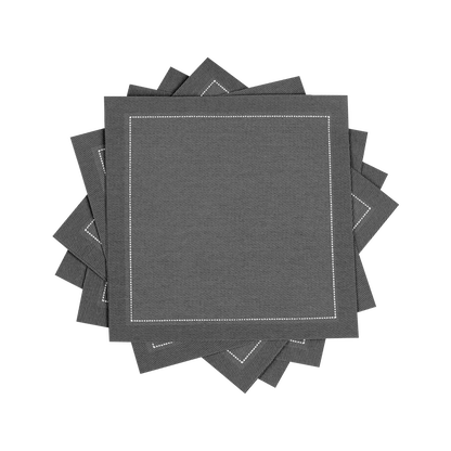 Cotton Cocktail Napkin - Anthracite Grey