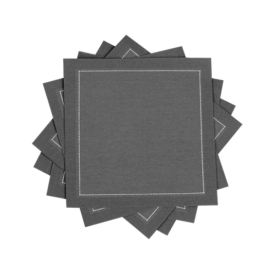 Cotton Cocktail Napkin - Anthracite Grey