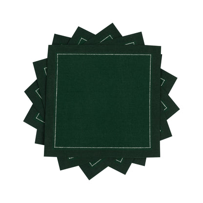 Cotton Cocktail Napkin - British Racing Green