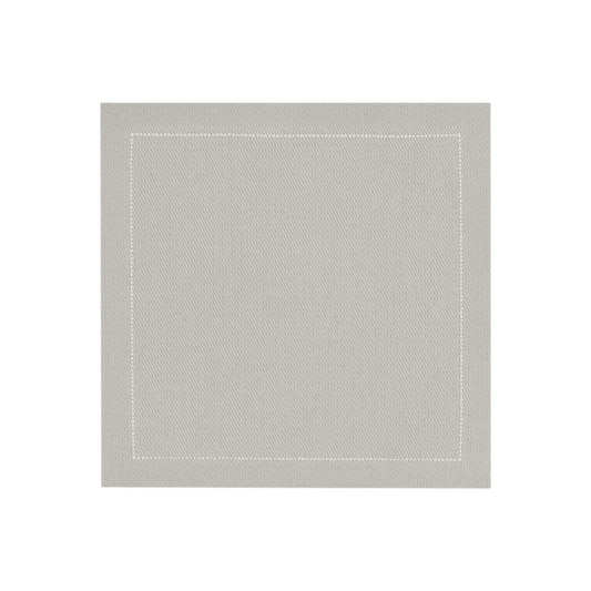 Cotton Cocktail Napkins - Pearl Grey - Five Star Napkins