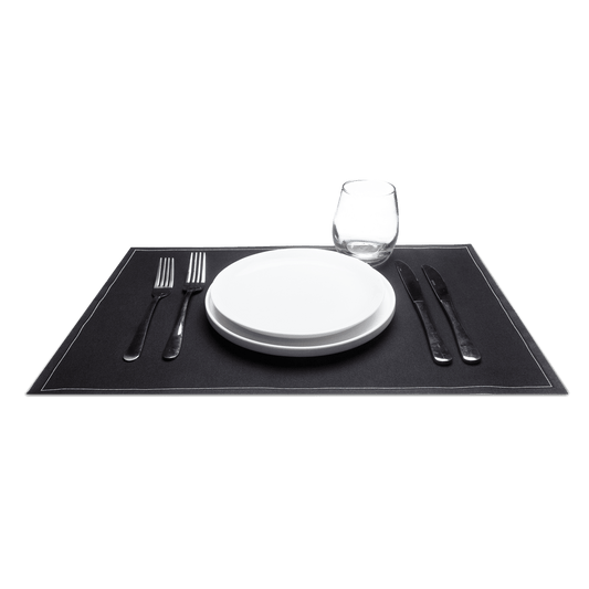 Black Placemat Napkins