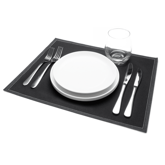Black Placemat Napkins