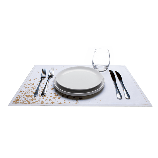 Gold Stars Placemat Napkins