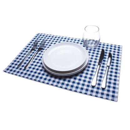 Blue Vichy Placemat Napkins