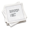 Serviettes Citations sur la quarantaine - White
