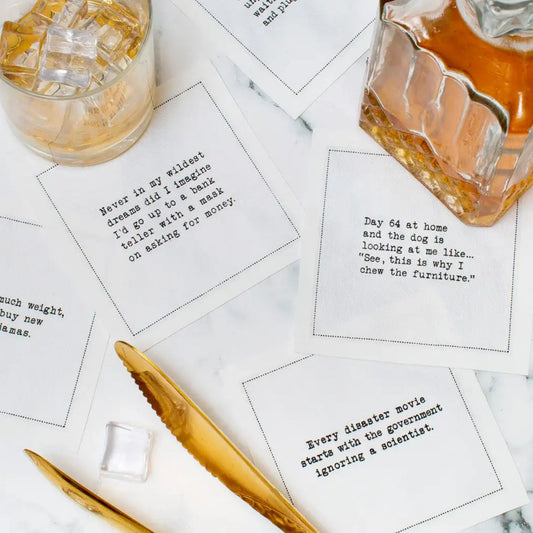 Quarantine Quotes Napkins