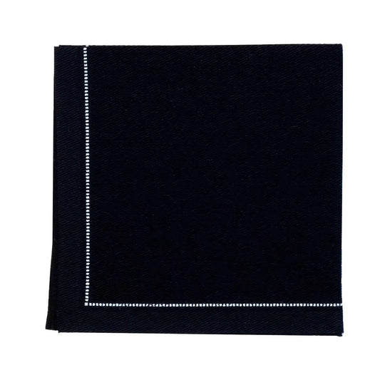 Black 1/4 Fold Cocktail Napkins - Five Star Napkins