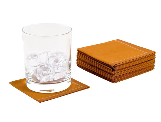 Caramel Cotton 1/4 Fold Cocktail Napkins - Five Star Napkins