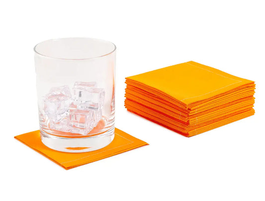 Persimmon Cotton 1/4 Fold Cocktail Napkins - Five Star Napkins