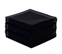 Black 1/4 Fold Cocktail Napkins - Five Star Napkins