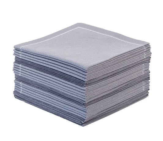 Grey 1/4 Fold Cocktail Napkins - Five Star Napkins