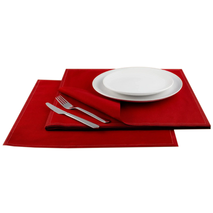 Red Cotton Dinner Napkins - Case - Five Star Napkins