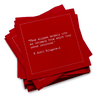 Love Quote Napkins - Red
