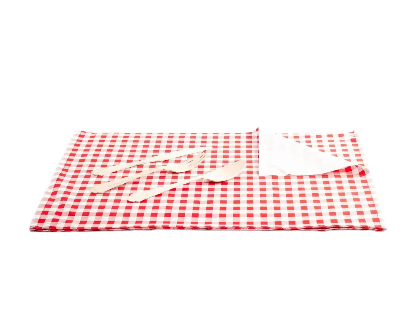Red Vichy Placemat Napkins - Five Star Napkins
