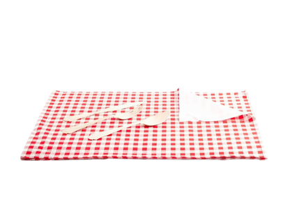 Red Vichy Placemat Napkins - Five Star Napkins
