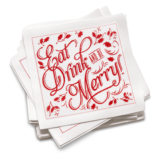 Eat Drink Be Merry Cocktail Napkins