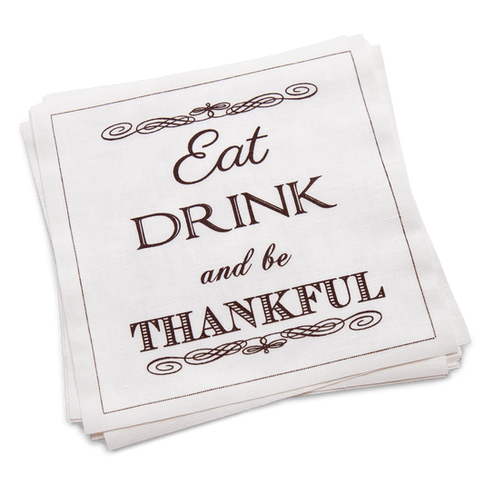 Eat Drink Be Thankful Luncheon Napkins - Case