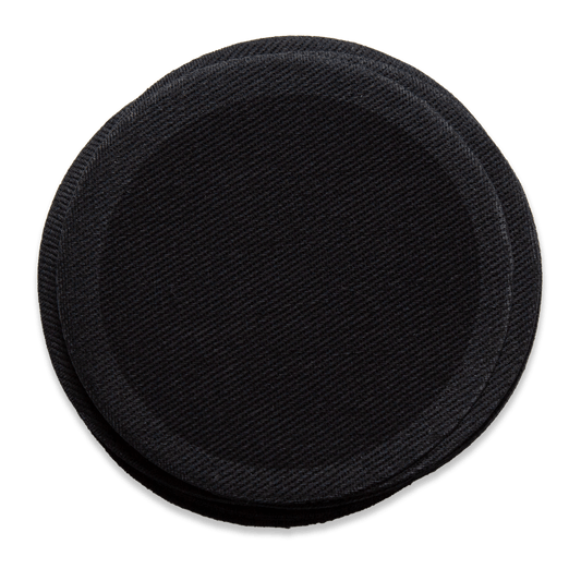 4" Round Cocktail Napkins - Black