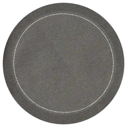 4" Round Cocktail Napkins - Anthricite - Five Star Napkins