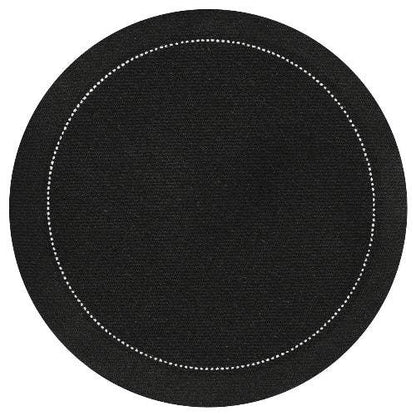 4" Round Cocktail Napkins - Black - Five Star Napkins