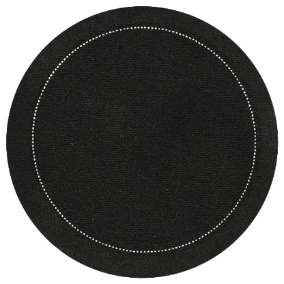 4" Round Cocktail Napkins - Black - Five Star Napkins