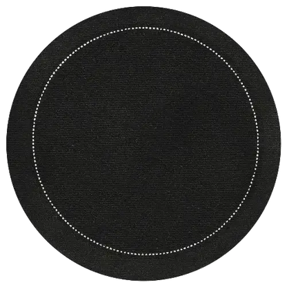 4" Round Cocktail Napkins - Black - Five Star Napkins