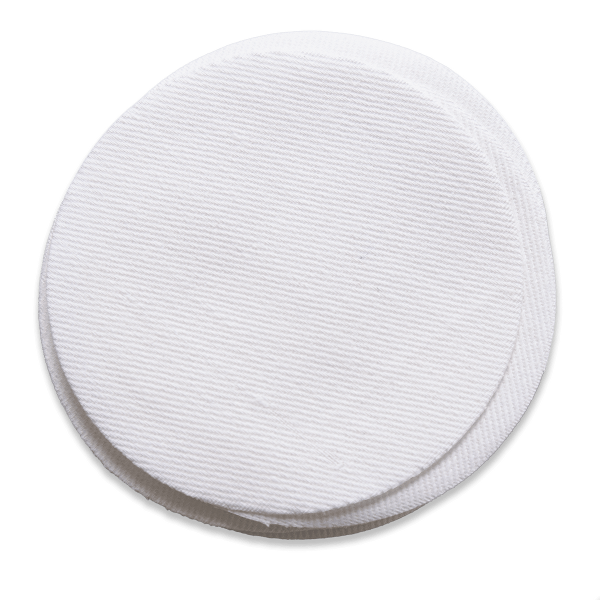 Round white organic cotton cocktail napkin, luxury Five Star Napkins product