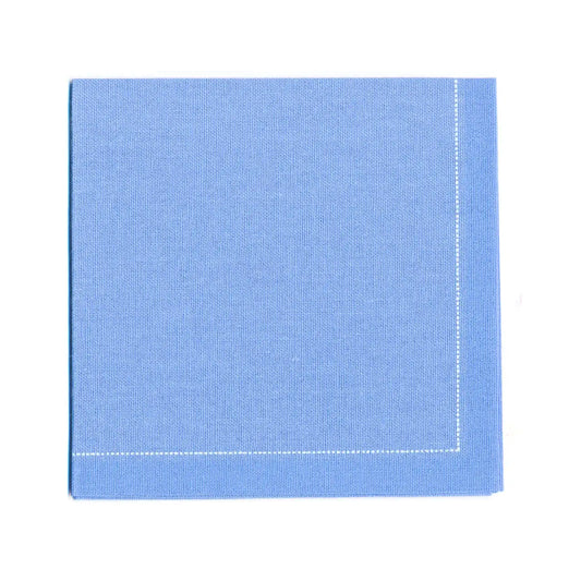 Sea Blue Cotton 1/4 Fold Cocktail Napkins - Five Star Napkins