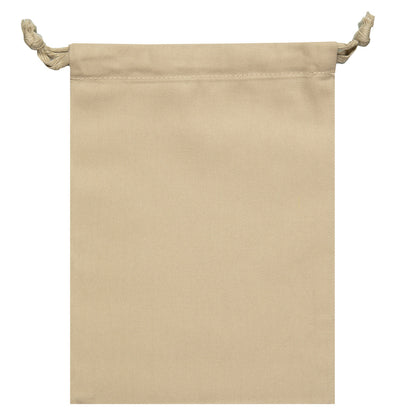 Sand Storage Pouch - 100% Organic Cotton - 8” x 6” Drawstring Bag - 10 Units