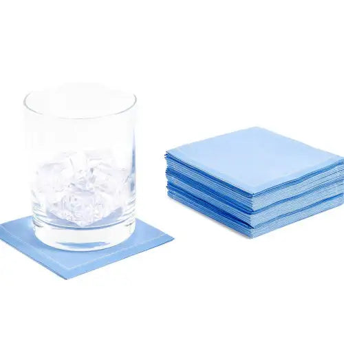 Sea Blue 1/4 Fold Cocktail Napkins - Five Star Napkins