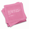 Serviettes Citation d'amour - Sorbet