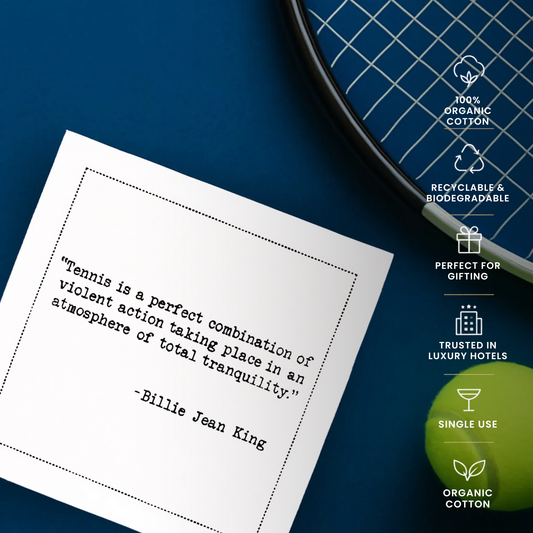 Tennis Legends Quote Napkins
