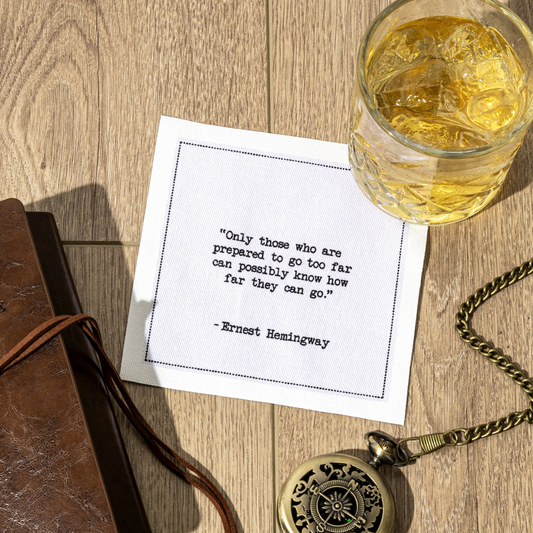 Hemingway Quote Napkins
