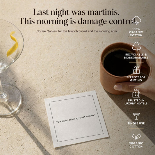Coffee Quote Napkins