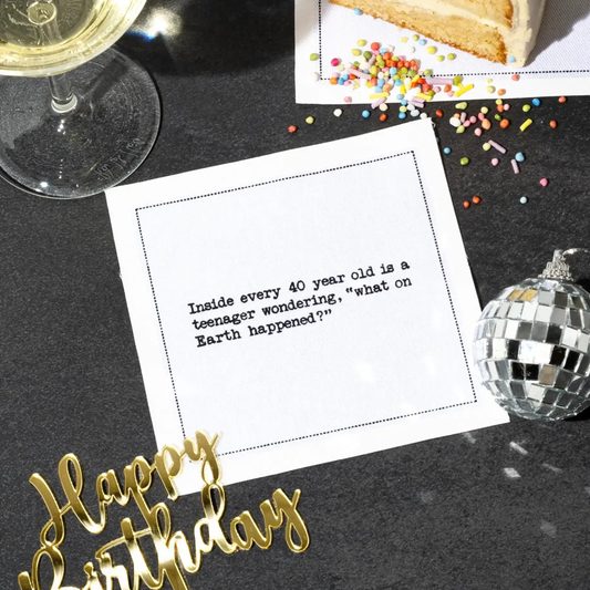 40th Birthday Quote Napkins