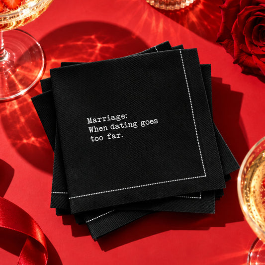 1/4 Fold Marriage Quote Napkins