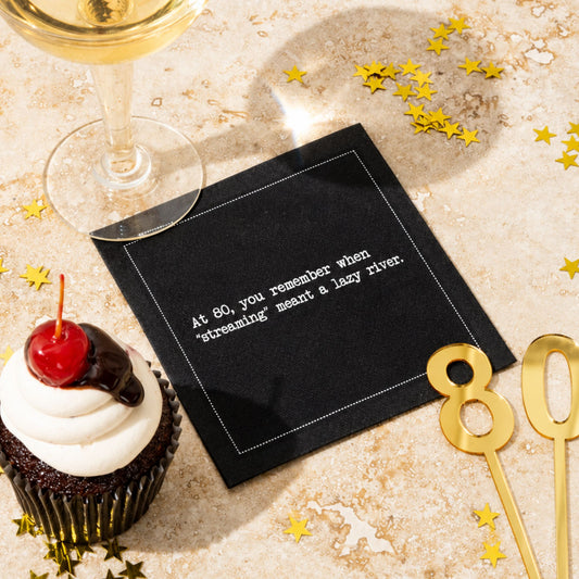 80th Birthday Quote Napkins