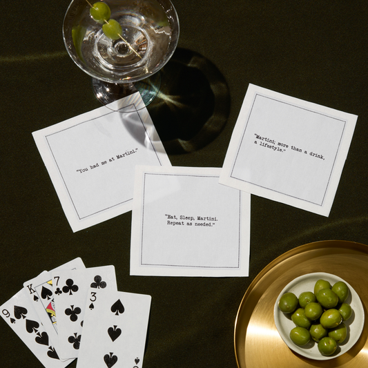 Martini Quote Napkins