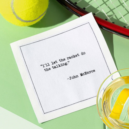 Tennis Legends Quote Napkins