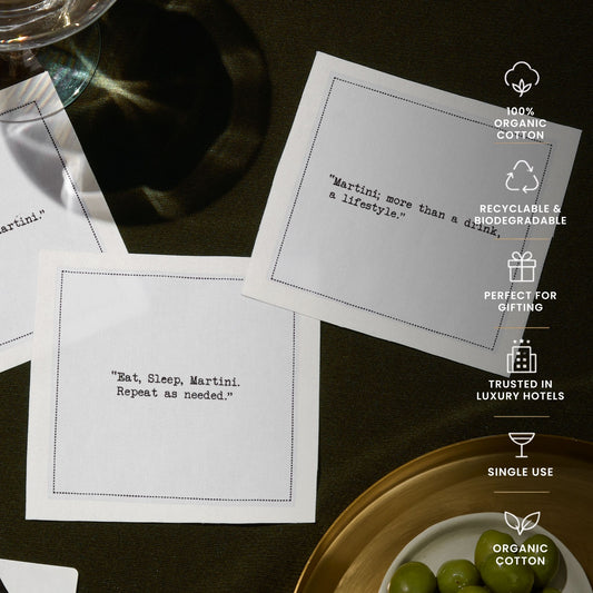 Martini Quote Napkins