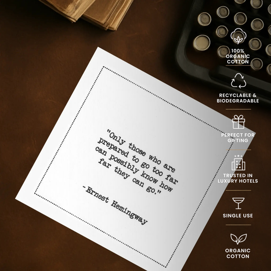 Hemingway Quote Napkins