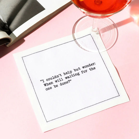 Carrie Bradshaw Quote Napkins