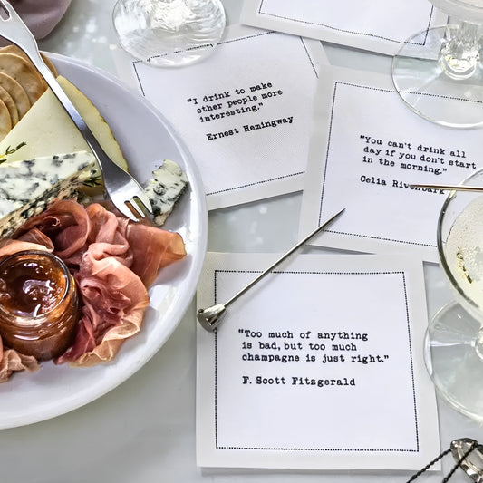 Drinking Quote Napkins | First Edition
