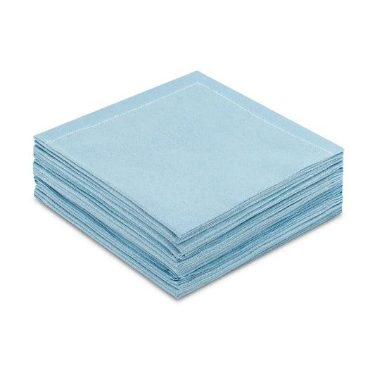 Sky Blue 1/4 Fold Cocktail Napkins - Five Star Napkins