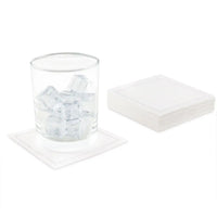 White Linen Cocktail Napkins - Five Star Napkins