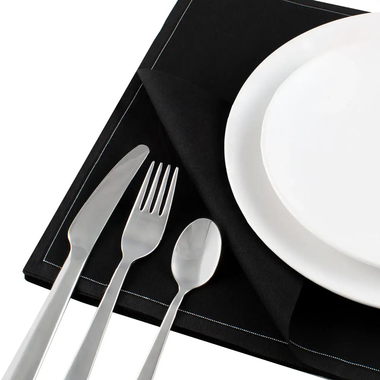 Black Placemat Napkins