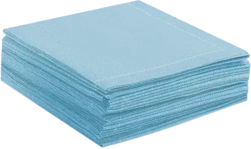 Sky Blue 1/4 Fold Cocktail Napkins - Five Star Napkins